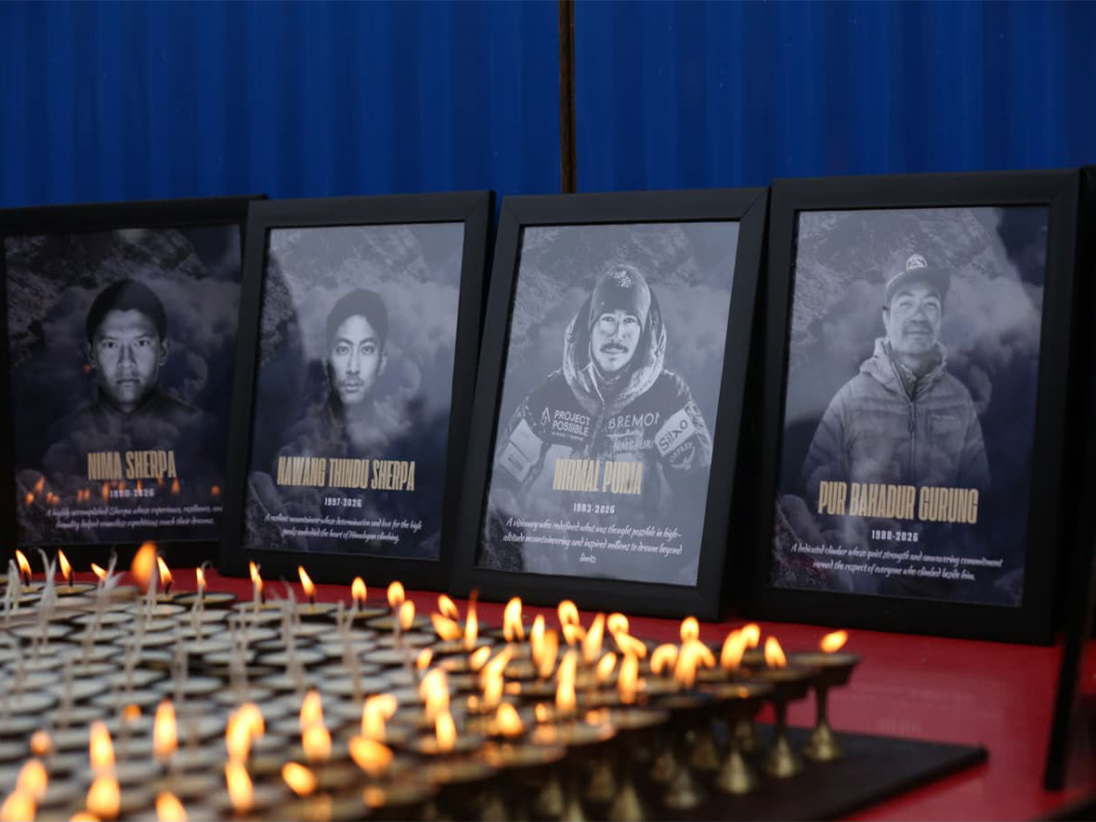 Candlelight vigil held in Nepal for climbers who died following an avalanche in Pakistan's Broad Peak (Photo/ANI)