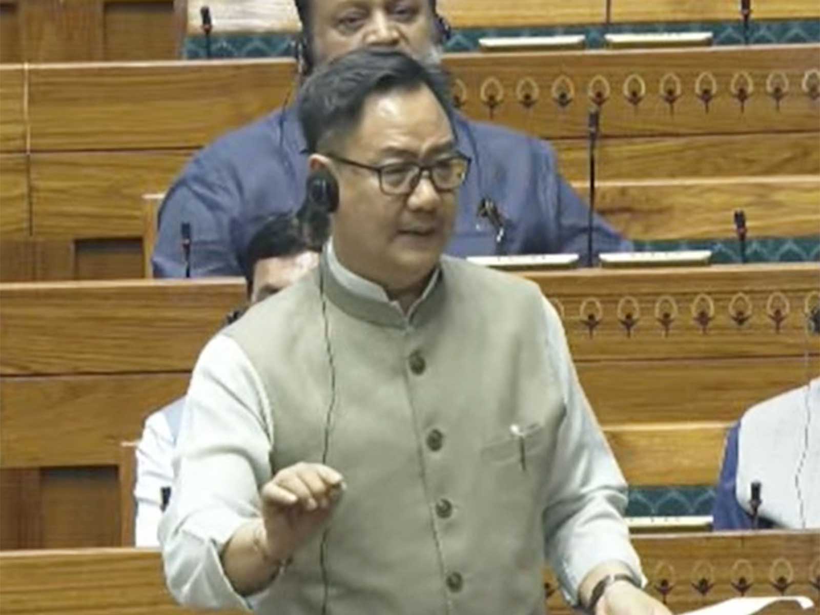 ParliamentaryAffairs Minister Kiren Rijiju (File Photo/Sansad TV)