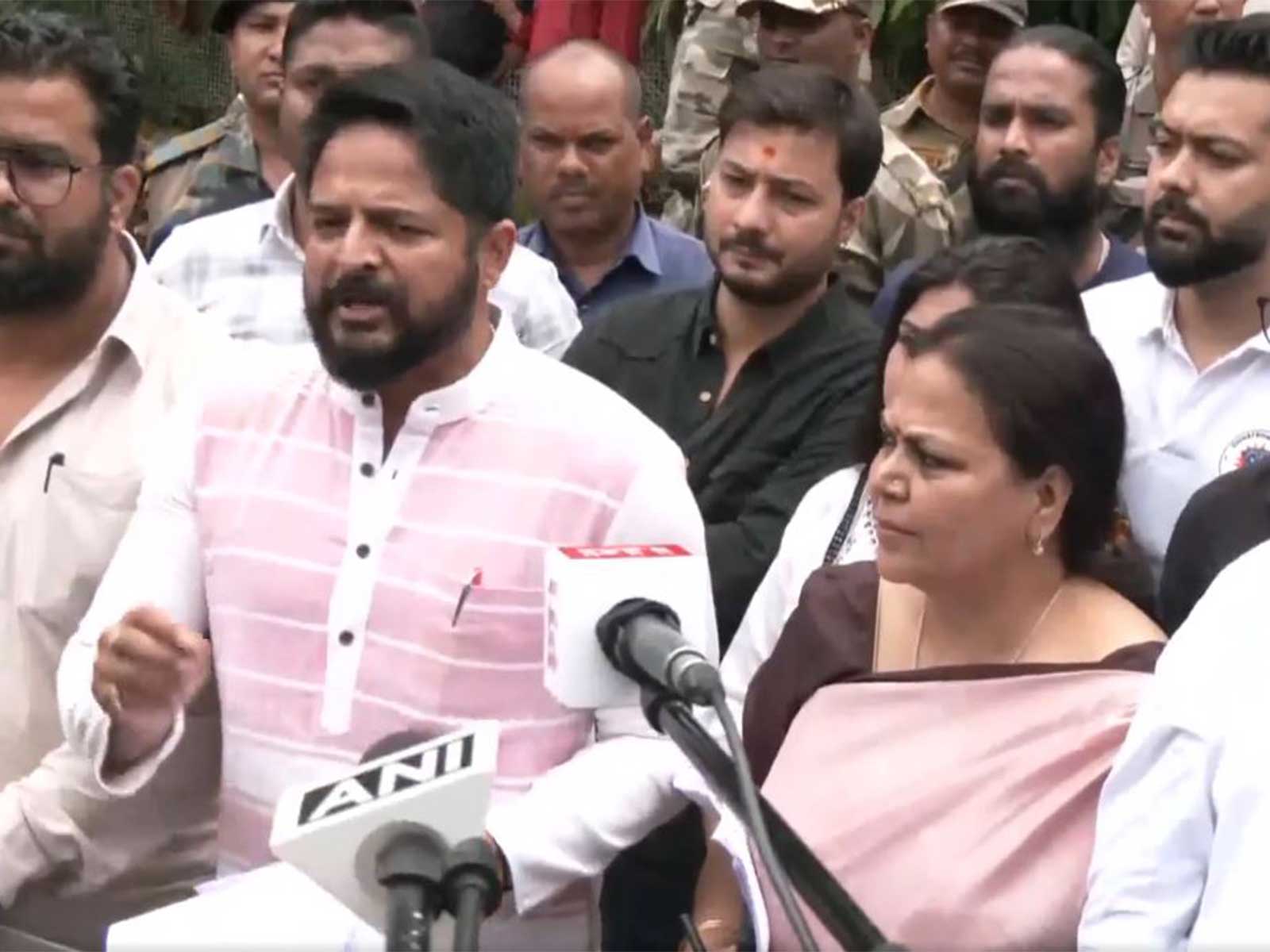 Ranchi District Congress Committee President and NSUI representative, Kumar Raja (Photo/ANI)