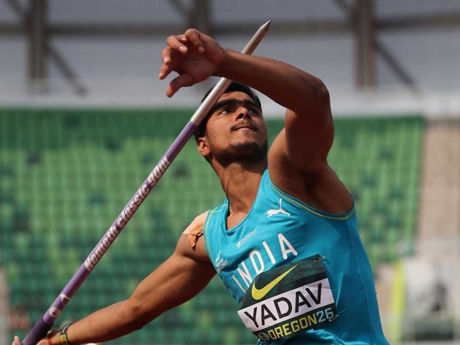Indian javelin thrower Ashish Yadav. (Photo: X/ @Neeraj_chopra1)