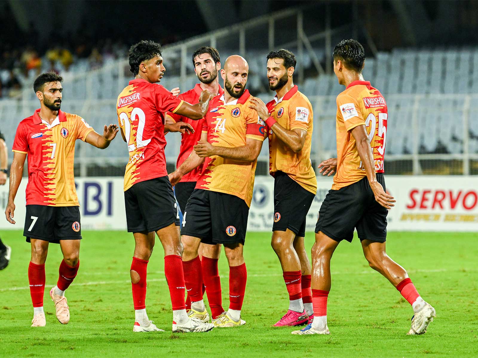 East Bengal FC celebrate after registering win over South United FC (Image: Durand Cup)