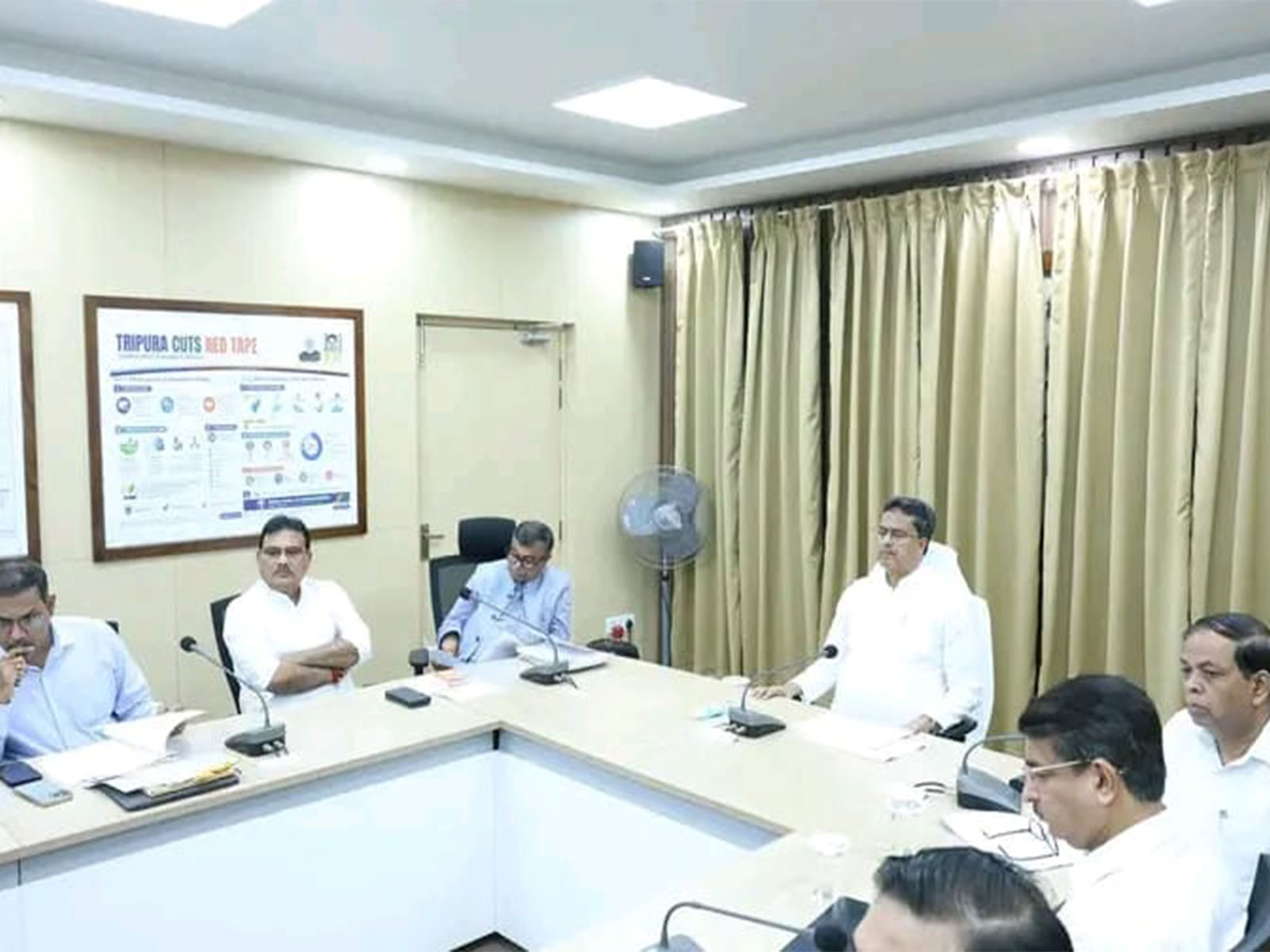 Tripura CM Saha chairs meeting on progress of various ongoing development works (Photo:Tripura/CMO)  