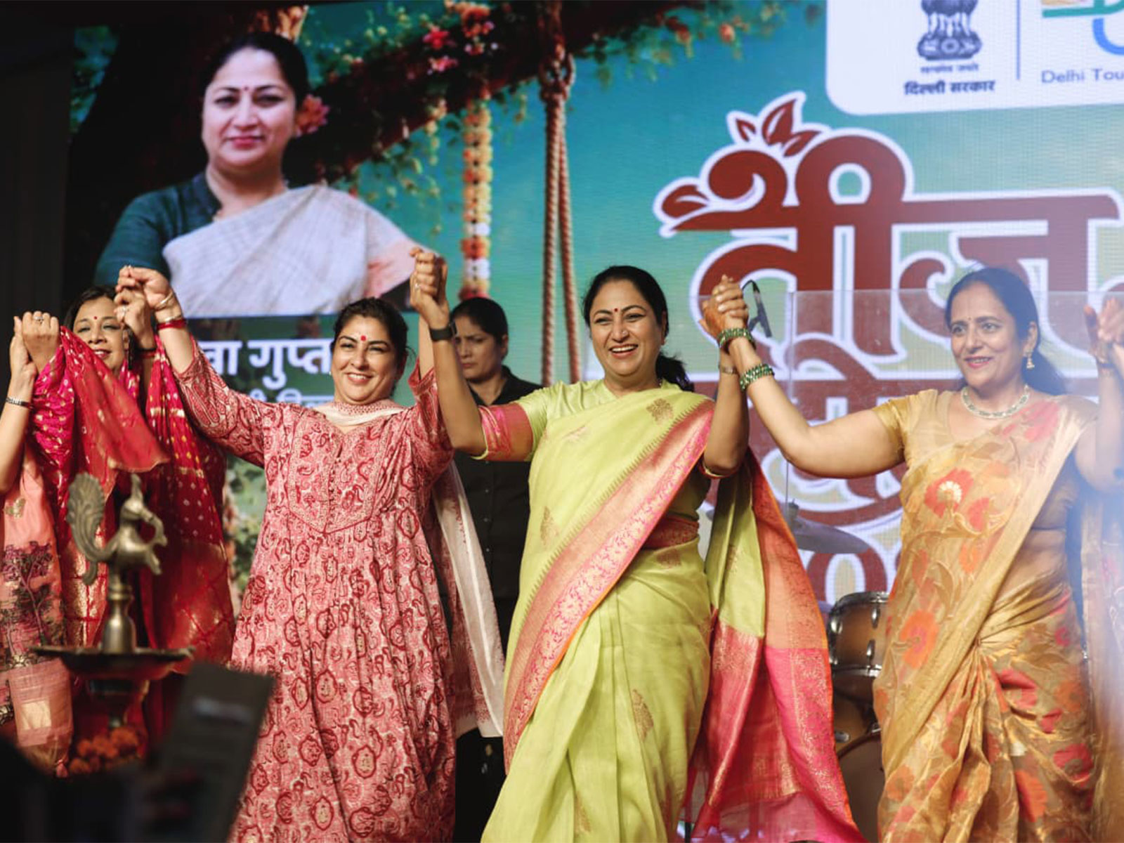 Delhi CM Rekha Gupta attends grand 'Teej Mahotsav' at Dilli Haat (Photo: CMO)