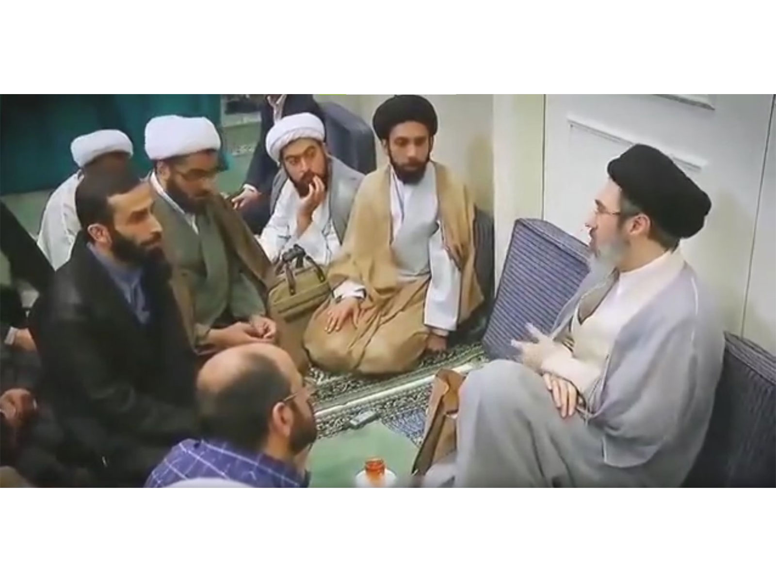 Screengrab of Mojtaba Khamenei's video posted by Mehr News Iran (Photo/mehrnews)