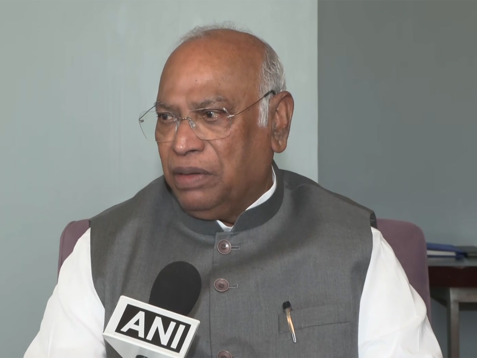 Congress National President Mallikarjun Kharge (Photo/ANI)