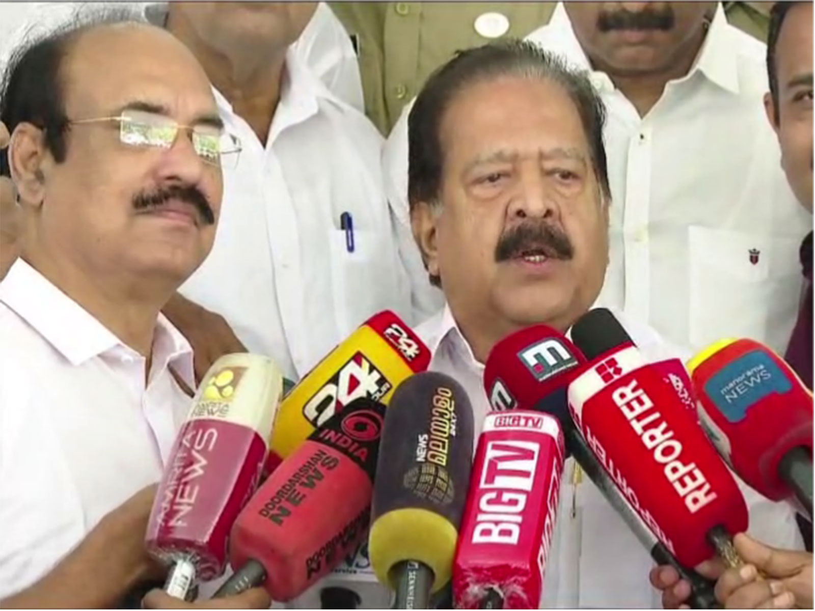 Keralam Home Minister Ramesh Chennithala (Photo/ANI)