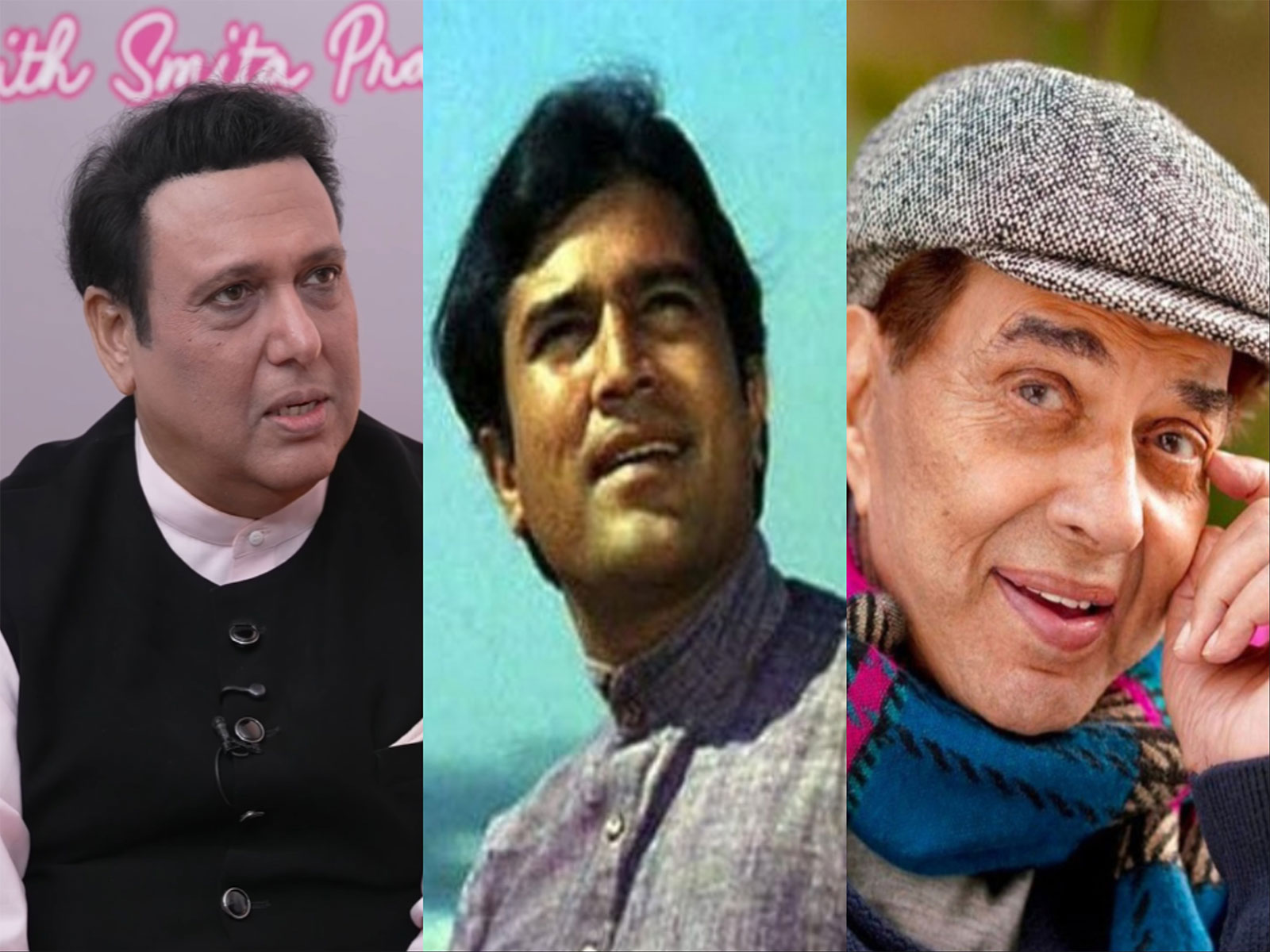 Govinda, Rajesh Khanna, Dharmendra (Photo/ANI), (Photo/@saregamamusic), (Photo/Instagram/@dharmaproduction)