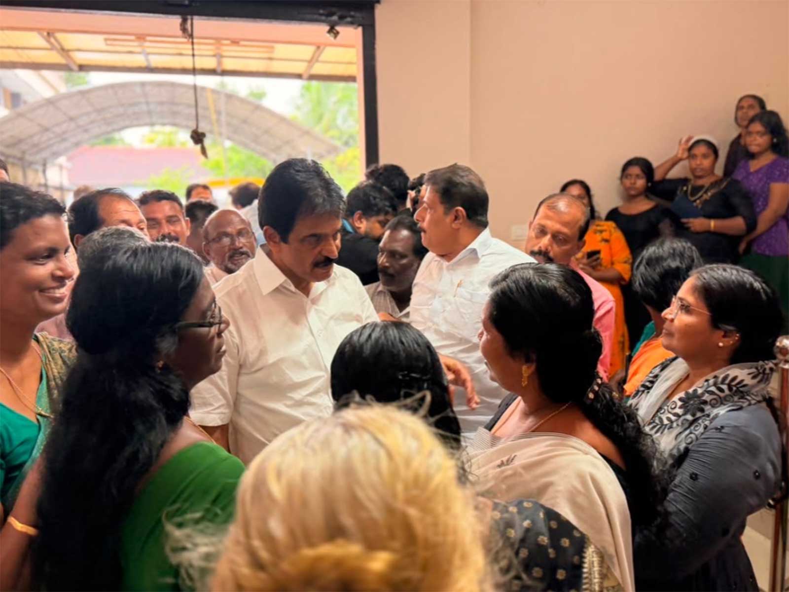 Congress MP KC Venugopal met victims (Photo/X/@kcvenugopalmp)