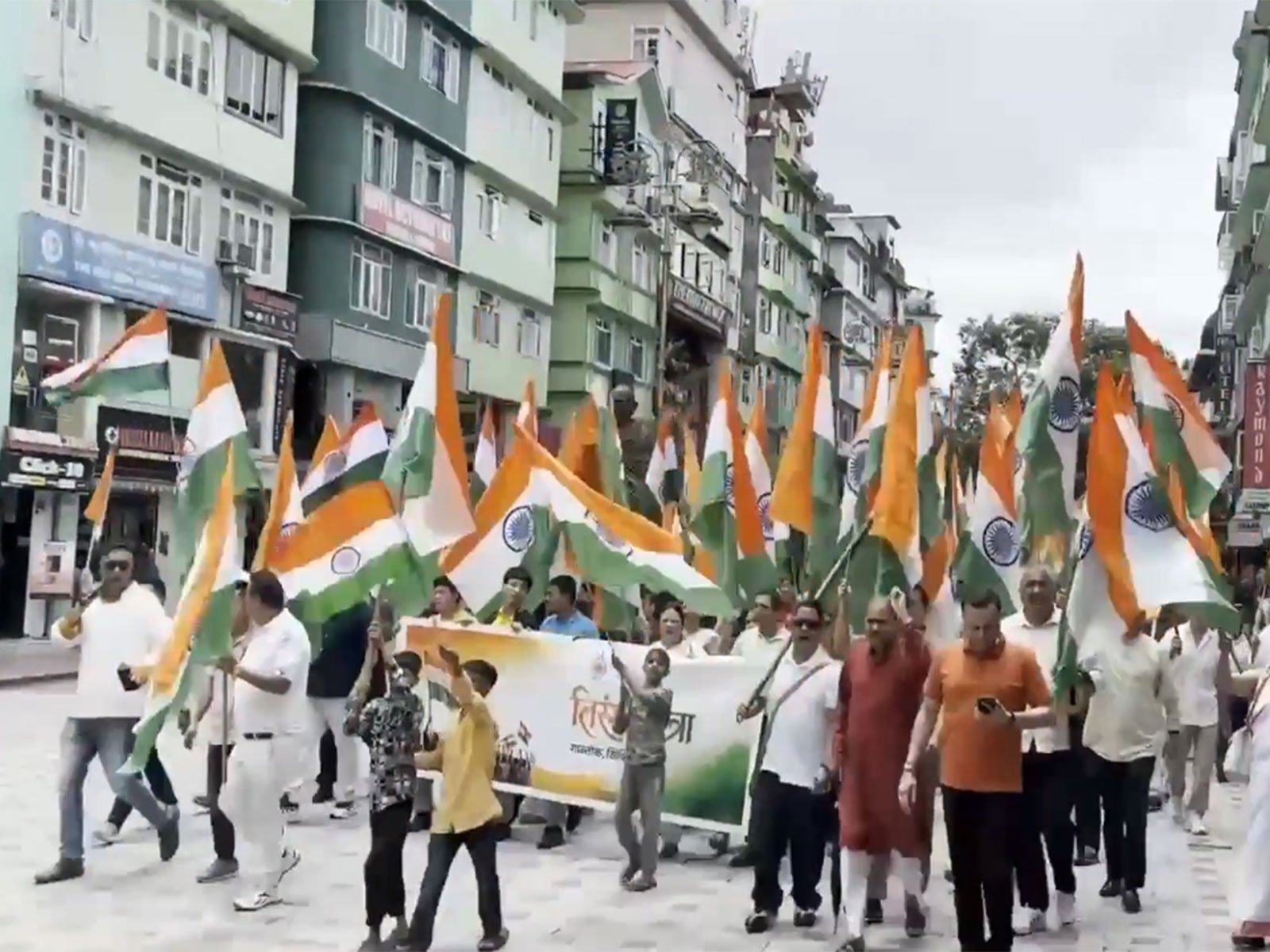 Har Ghar Tiranga Yatra organised in Sikkim (Photo/ANI)