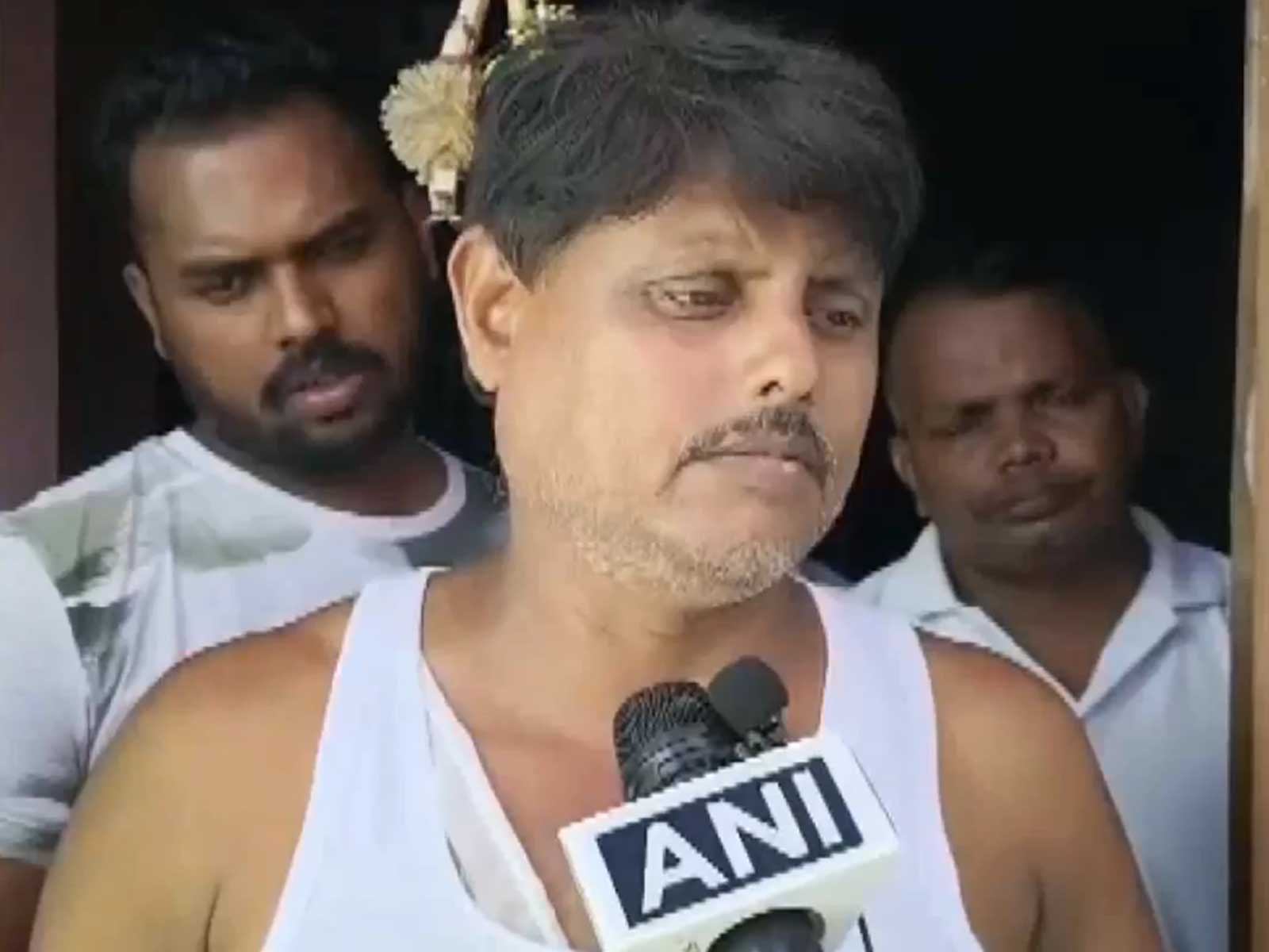 Shambhu Keot brother of deceased TMC worker Birju Keot (Photo/ANI)