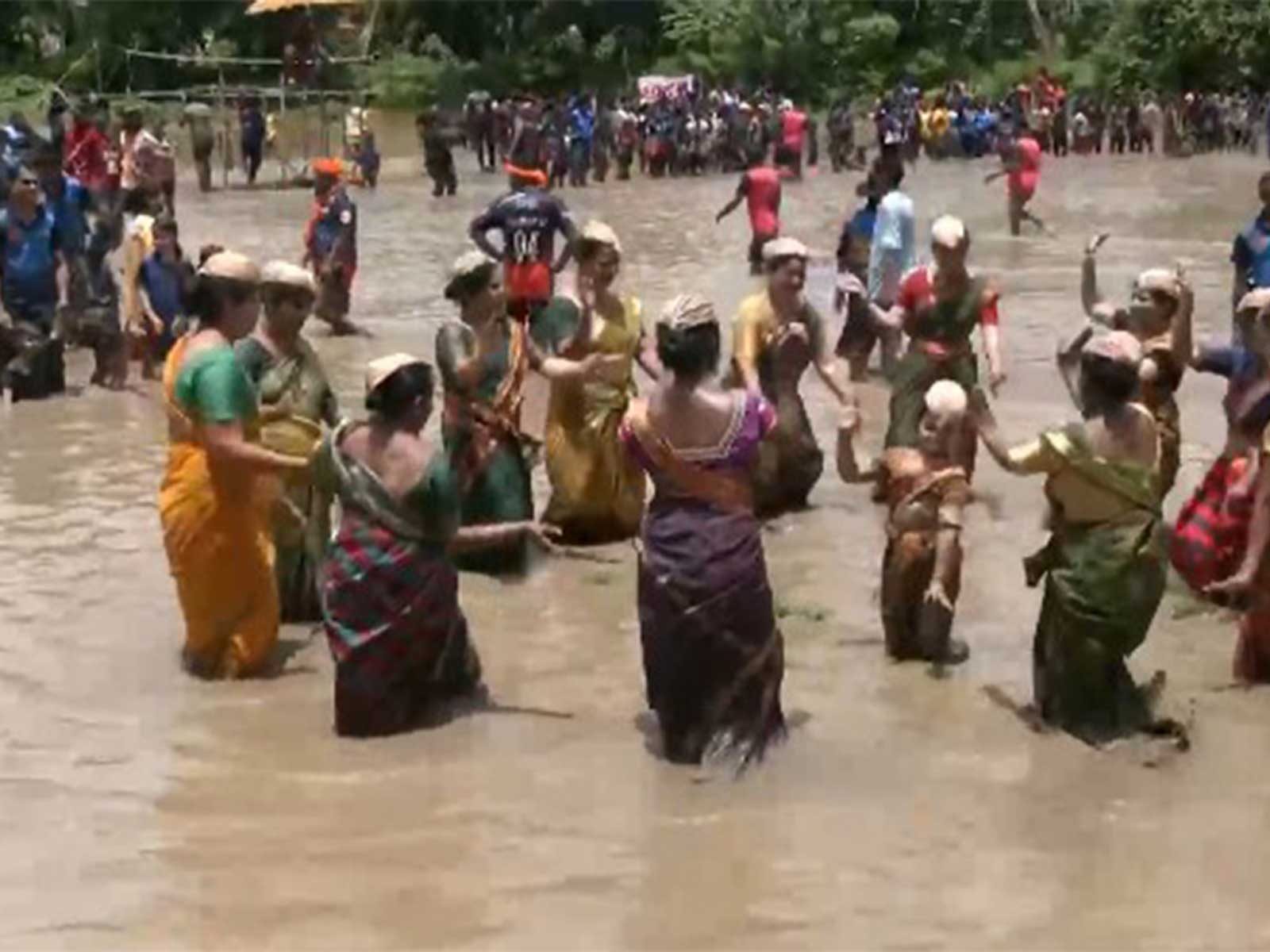 People celebrating Kesarinalli Ondu Dina (Photo/ANI)