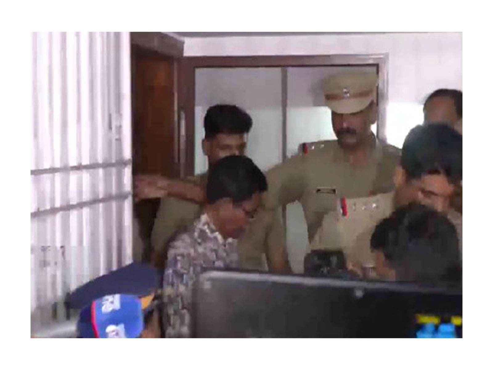 TG Mohandas being taken into custody (Photo/ANI)