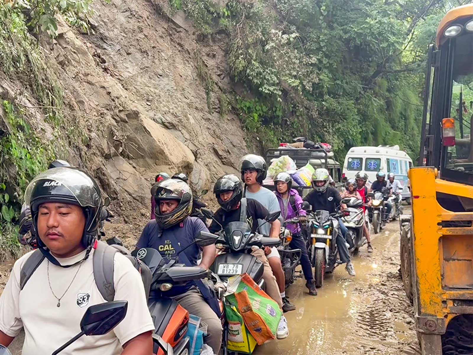 Traffic movement disrupted  at NH10 due to heavy rain in June (File photo/ANI)