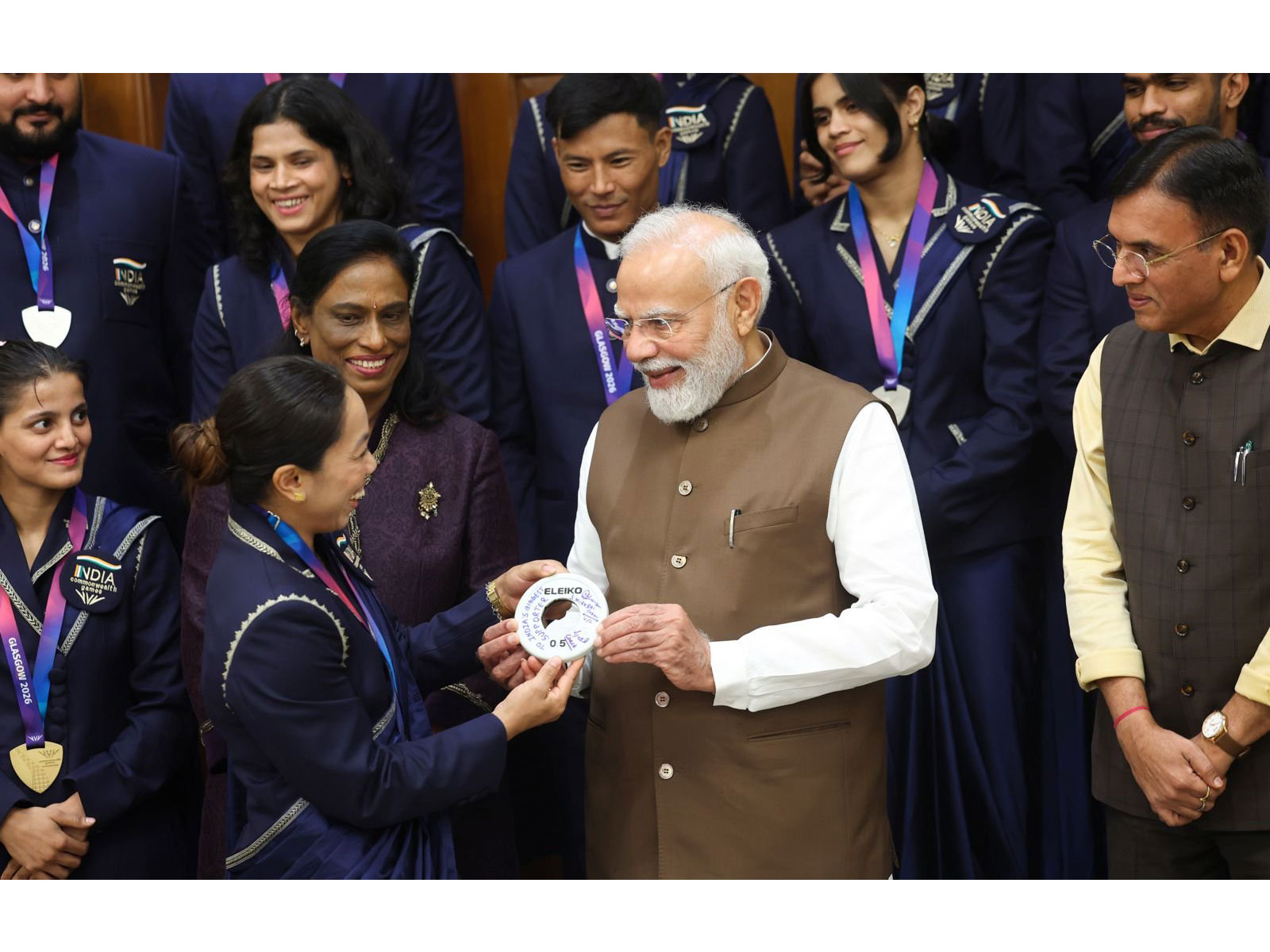 Prime Minister Narendra Modi met India's Commonwealth Games 2026 medal winners at his residence (Photo: X/@narendramodi)