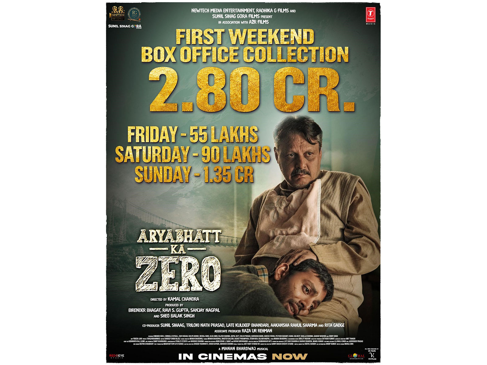 Aryabhatt Ka Zero' Emerges Strong at Box Office With Rs. 2.80 Cr Weekend! Proves content always leads the path