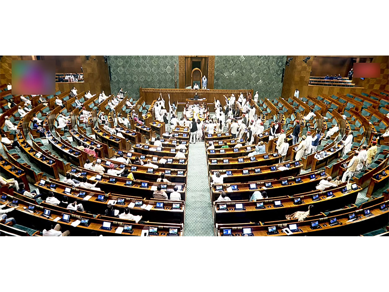 Visual from Lok Sabha (Photo/ANI)