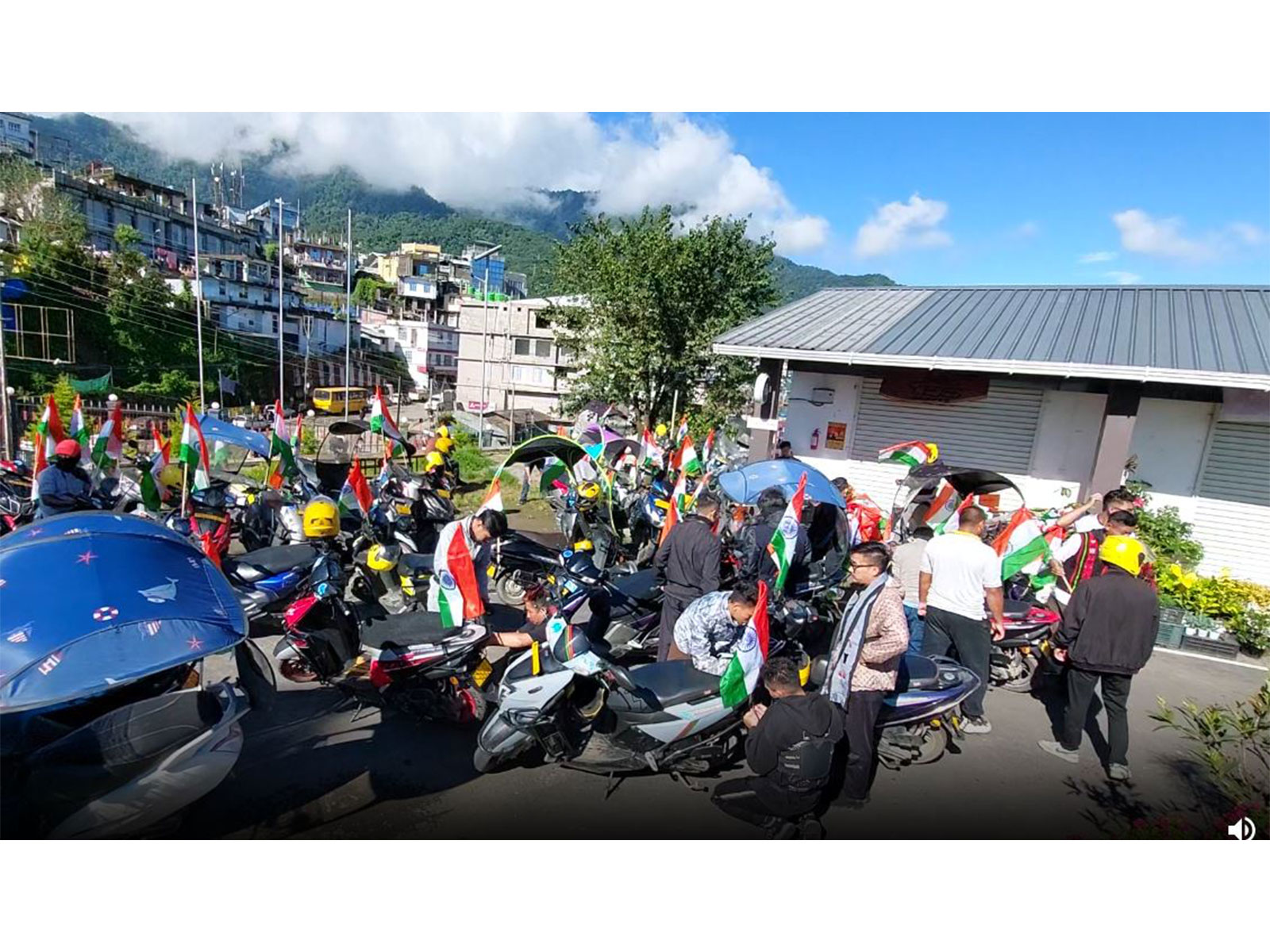 Nagaland BJP two-wheeler Tiranga rally (photo/ANI)