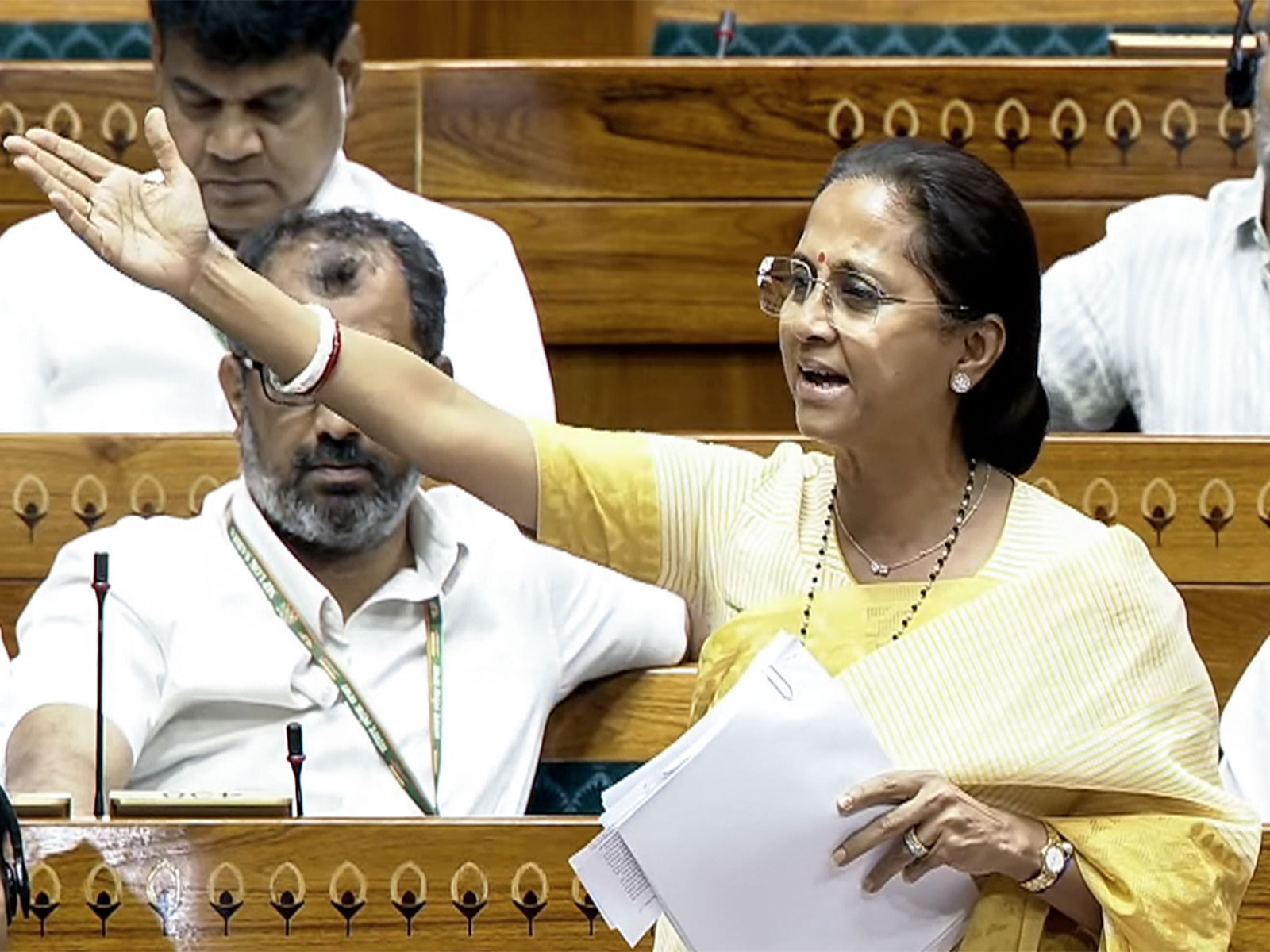 NCP (SP) working president and MP Supriya Sule (File Photo/ANI)