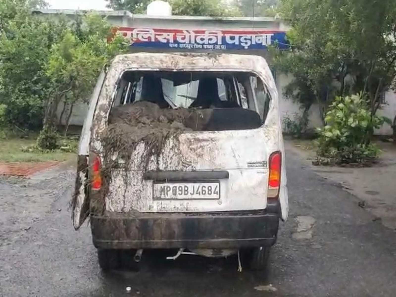 MP: Damaged vehicle after rescue operation (Photo/ANI)  