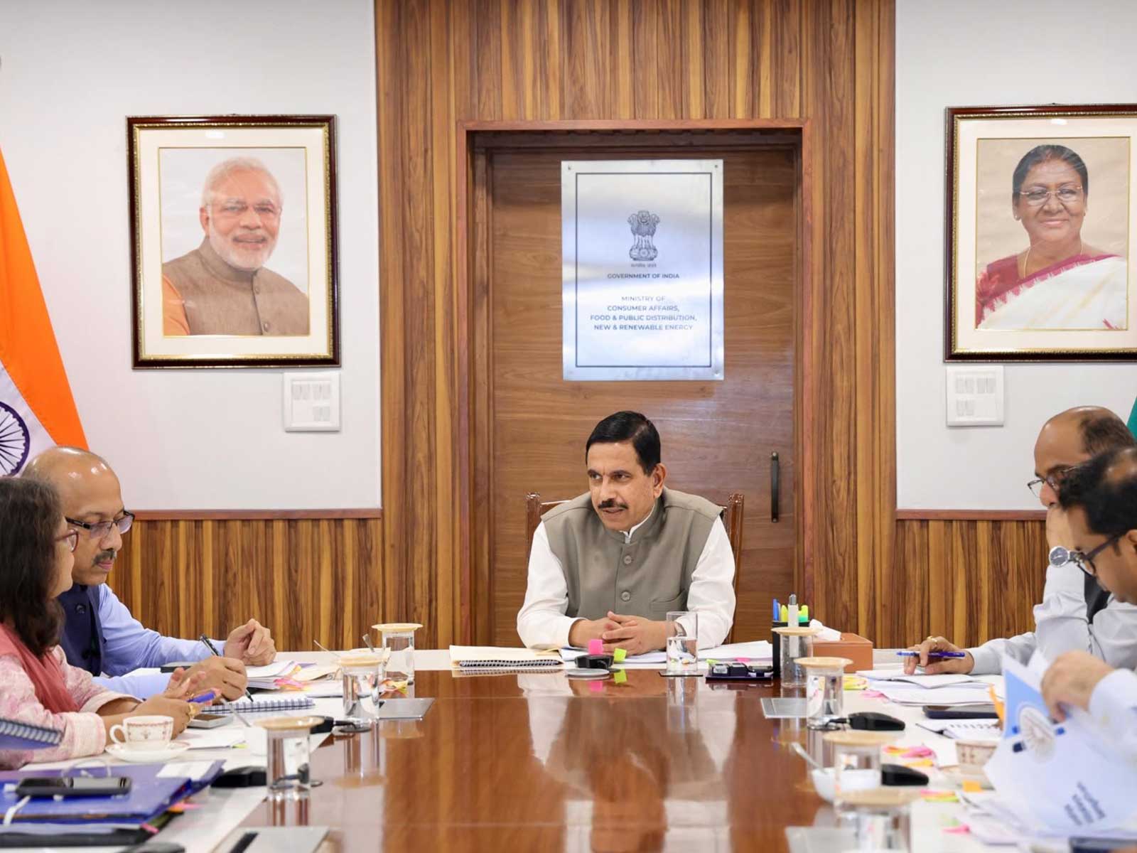 Union Education Minister Pralhad Joshi chairs a high-level review meeting  (Photo/ @JoshiPralhad)