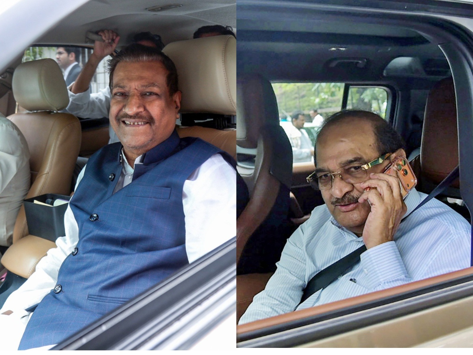 Former Maharashtra CM Prithviraj Chavan and state minister Radhakrishna Vikhe Patil (File Photo/ANI)