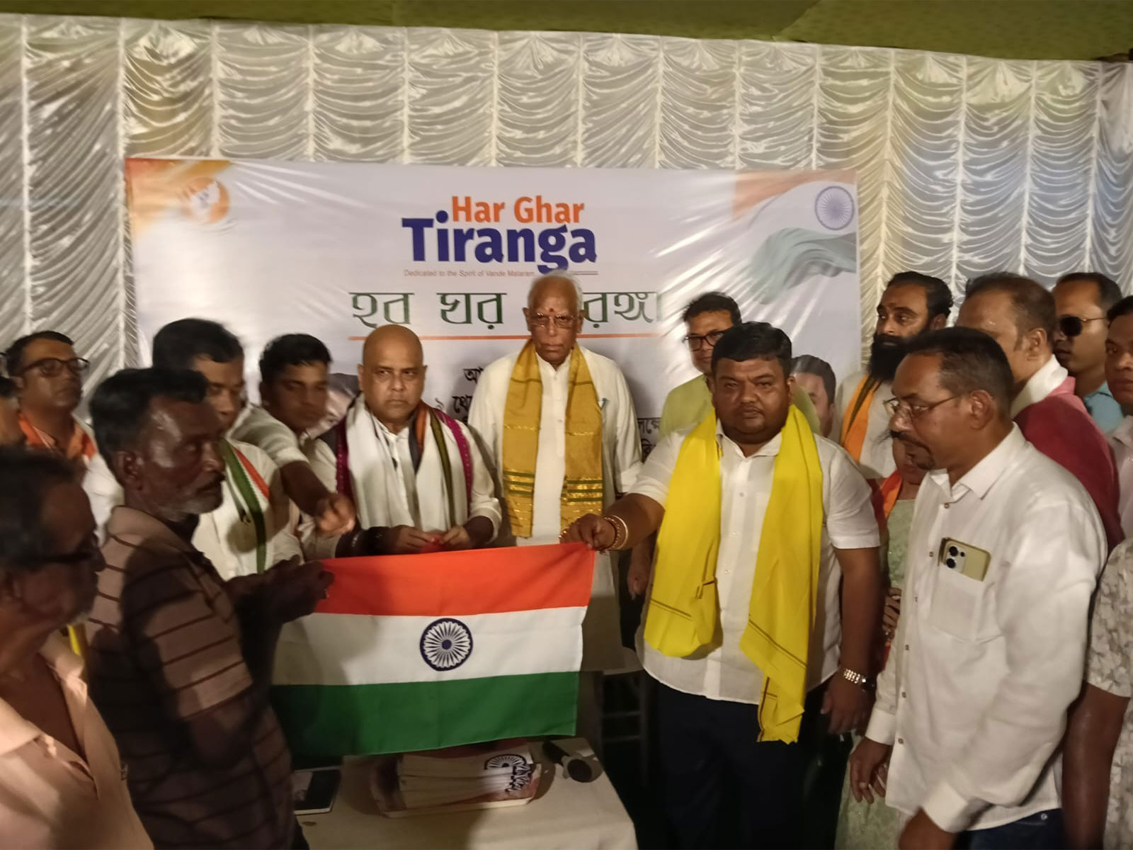 Tripura BJP launches Tiranga distribution drive ahead of Independence Day (Photo/ANI)