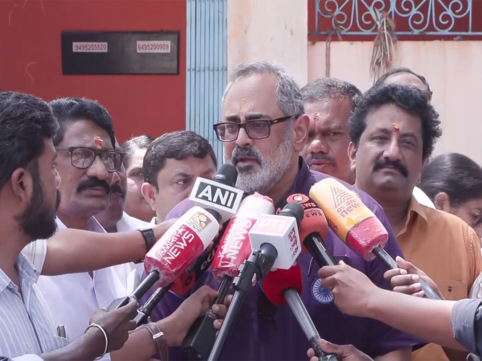 Keralam BJP president and MLA Rajeev Chandrasekhar (Photo/ANI)