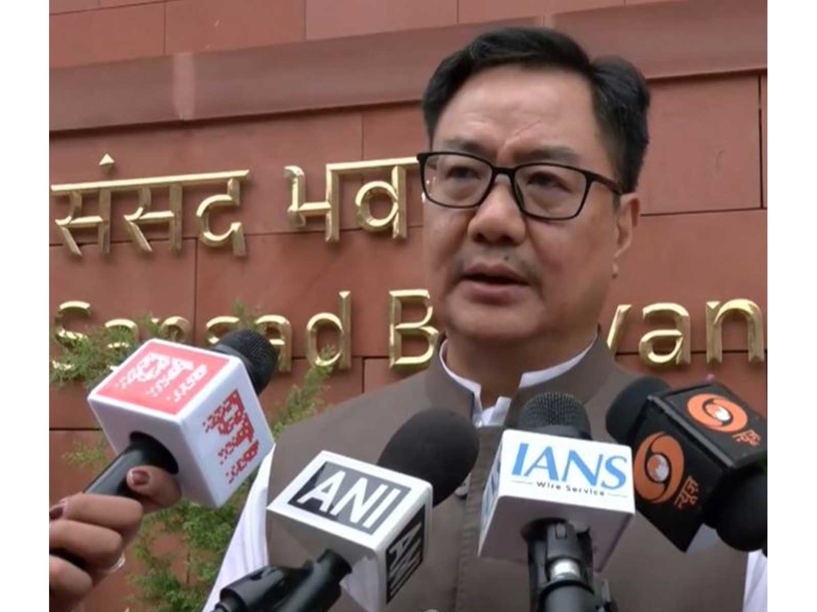 Union Minister for Parliamentary Affairs, Kiren Rijiju (Photo/ANI)