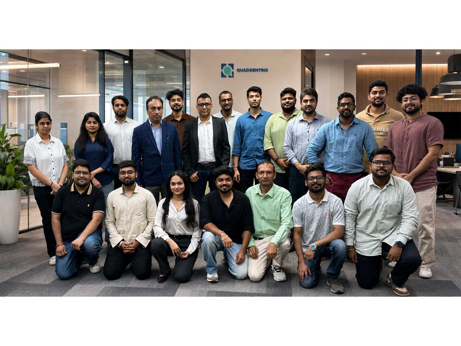 Core Team at the launch of the Quadcentrix Office