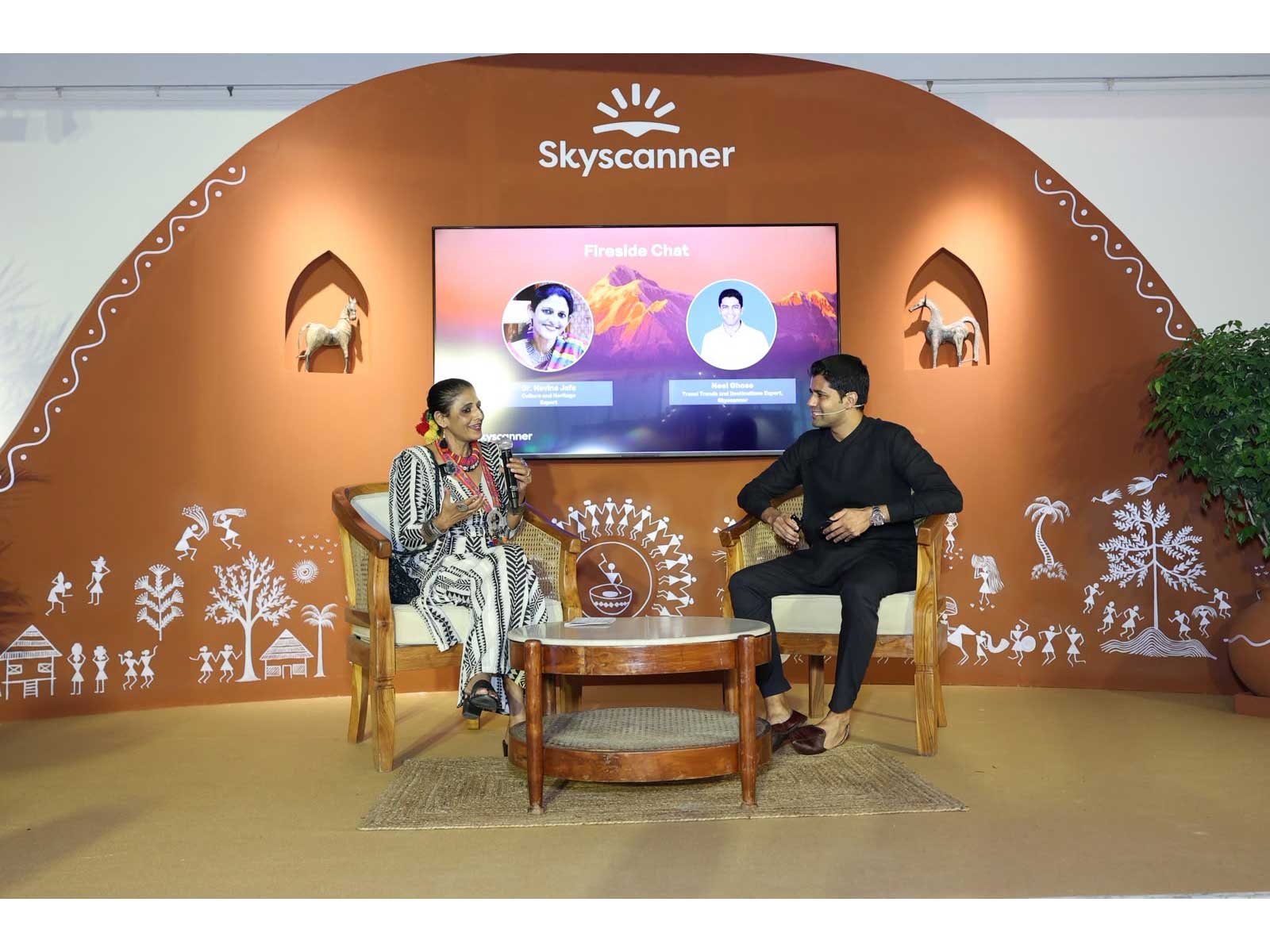 Navina Jafa, expert in heritage tourism and Neel Ghose, Travel Trends and Destinations Expert, Skyscanner India