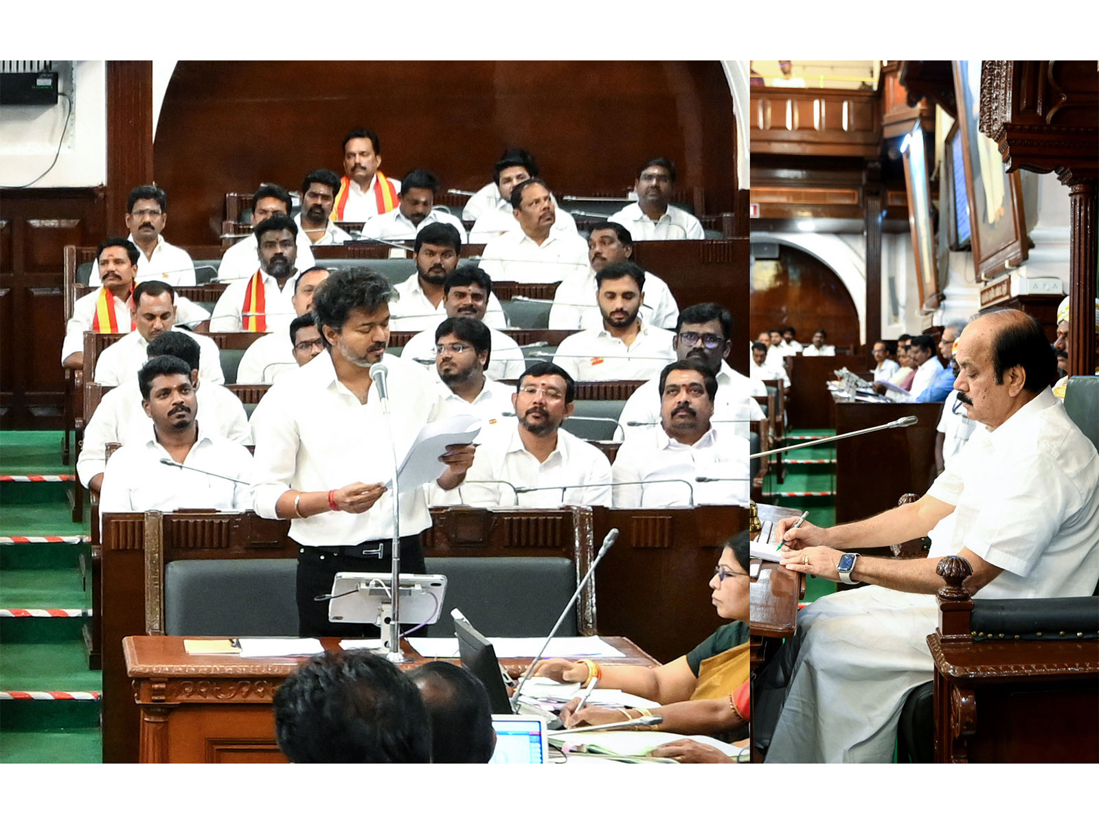 Tamil Nadu Assembly moves a resolution opposing the Centre's FCRA Amendment Bill which was unanimously passed by the House, in Chennai. (Photo: ANI) 