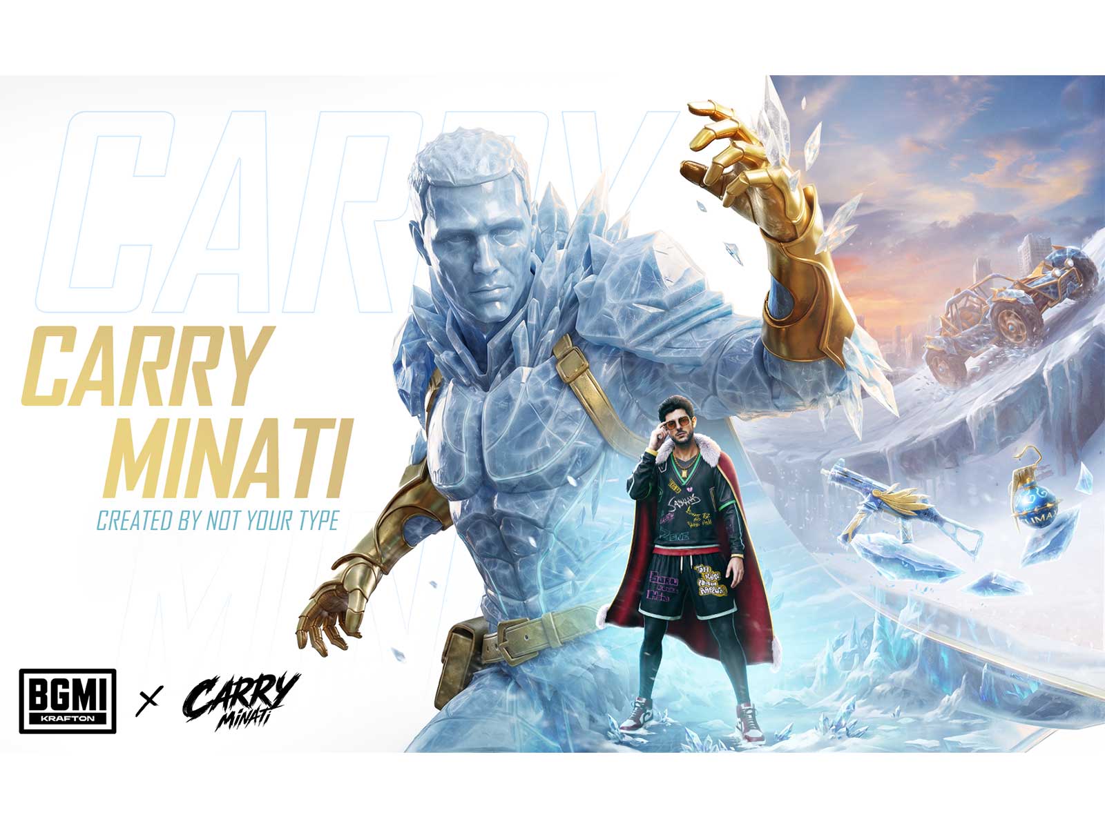 A Historic First for Indian Gaming: CarryMinati Enters BGMI as a Fully Playable Character, with an Entire In-Game Collection Designed by NotYourType