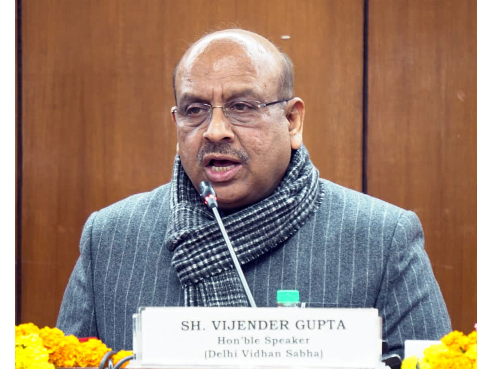 Delhi Assembly Speaker Vijender Gupta (File Photo/ANI)