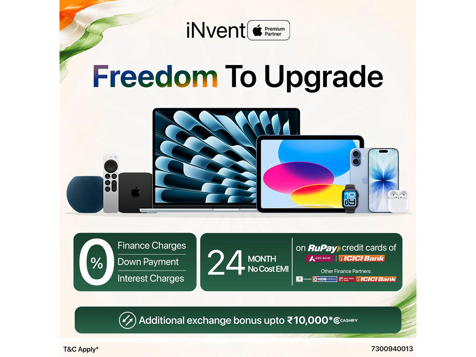 iNvent Rolls Out 24-Month No-Cost EMI on Apple Devices Ahead of Independence Day