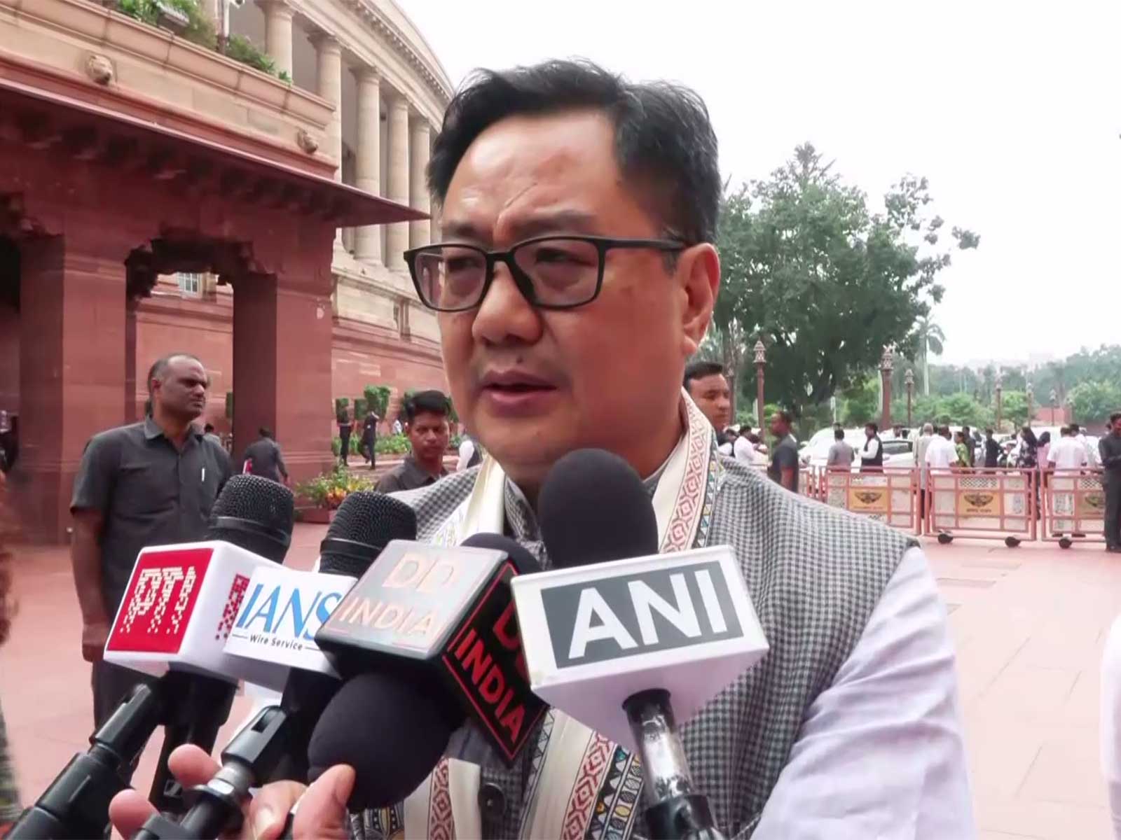 Union Parliamentary Affairs Minister Kiren Rijiju (Photo/ANI)