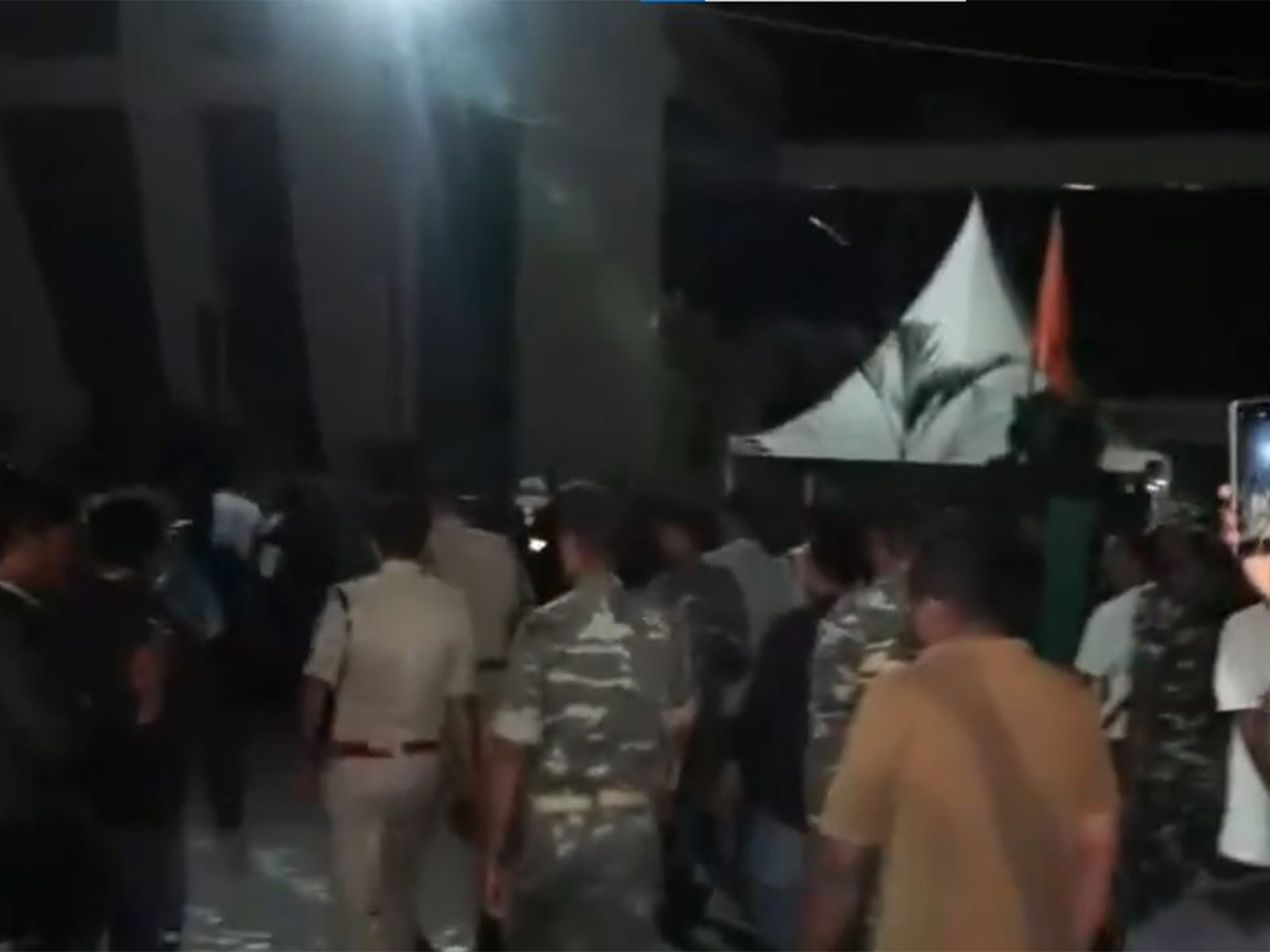 Scenes from Jaipal Singh Munda Stadium protest site in Jharkhand's Ranchi (Photo/ANI)