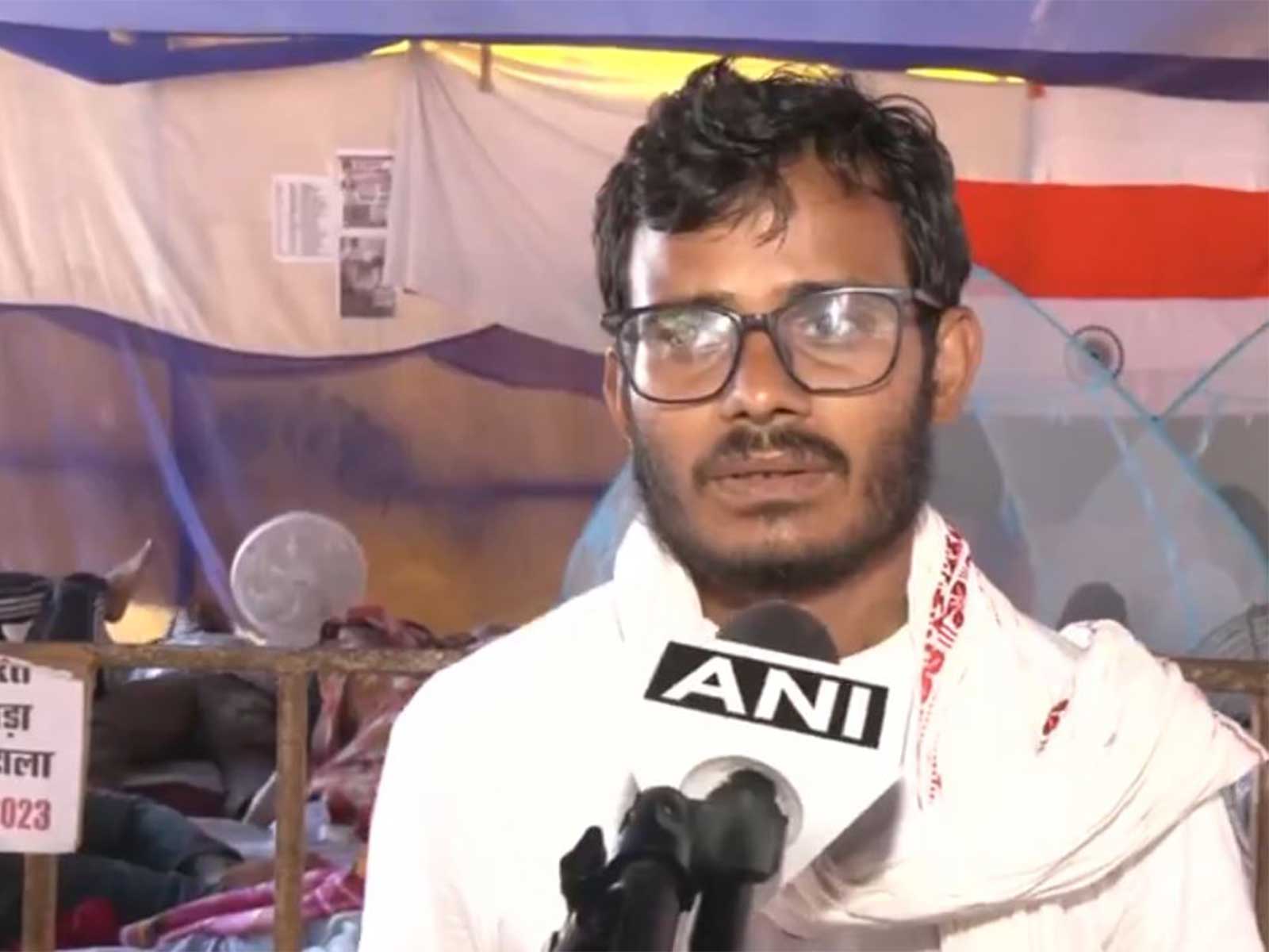 A student protestor (Photo/ANI)