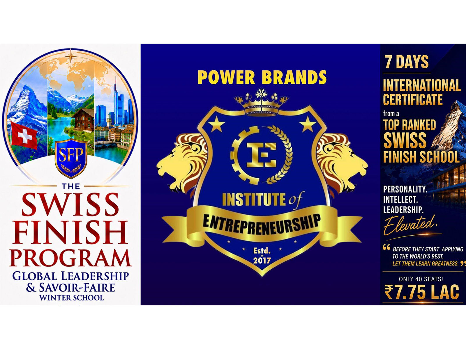 These premium programs for Gen Next on one hand and Owners & Leaders on the other have world-class immersions in Europe and China
