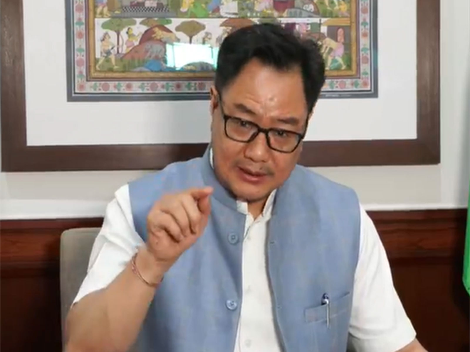 Union Minister for Parliamentary Affairs Kiren Rijiju (Photo/ANI)