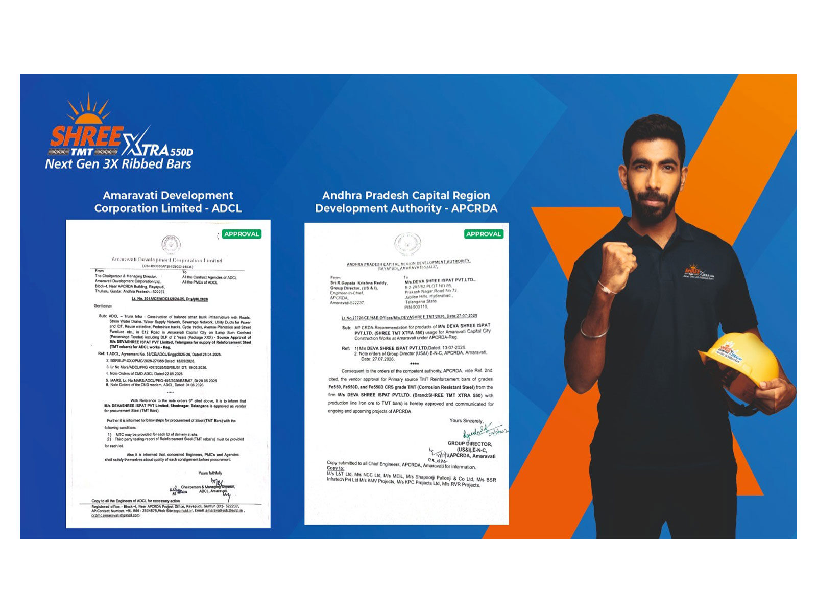 Shree TMT Receives ADCL and APCRDA Approvals for TMT Steel Supply to Amaravati Infrastructure Projects