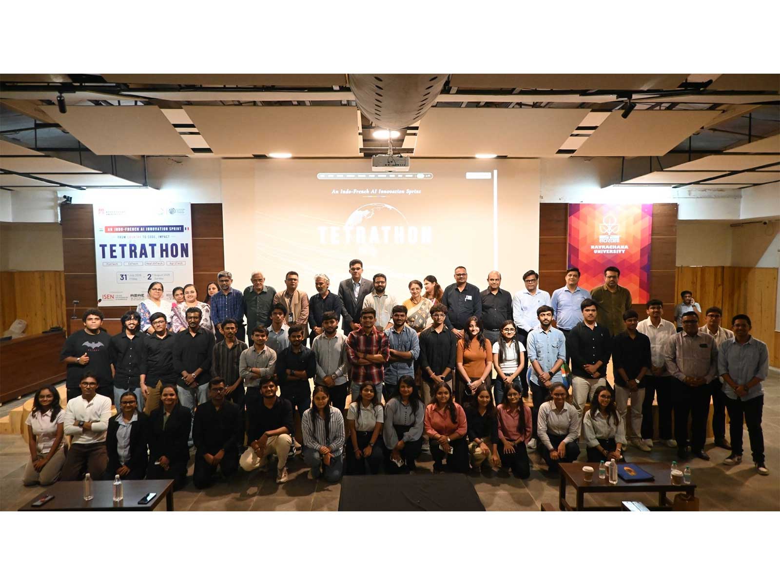 TetraTHON 2026 Concludes at Navrachana University, Celebrating AI Innovation and Indo-French Collaboration