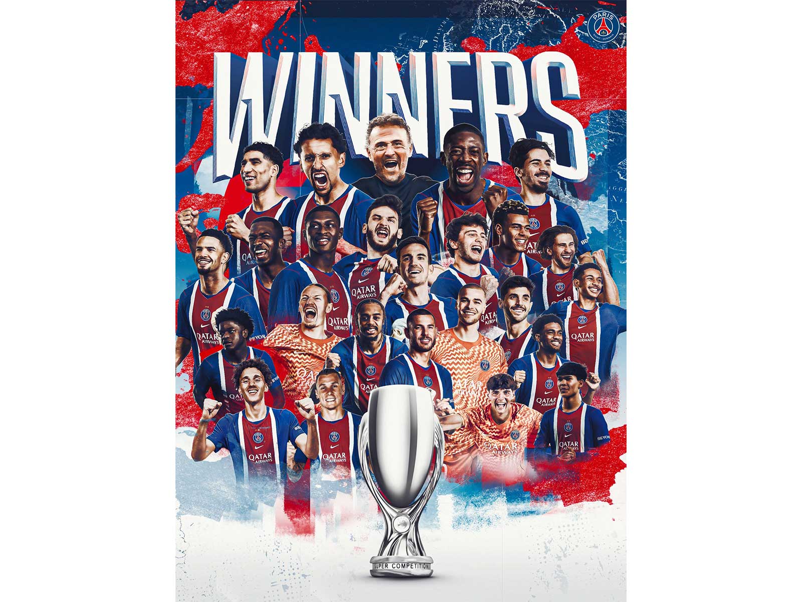 PSG are the UEFA Super Cup champions. (Photo: @PSG_English X)