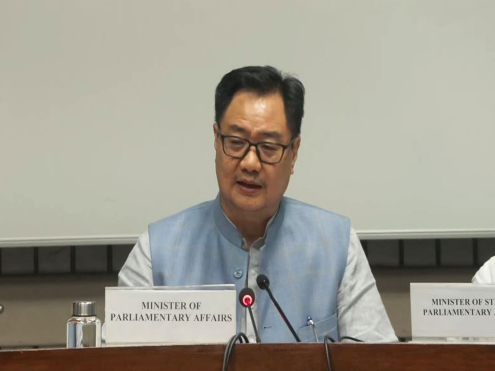 Union Minister for Parliamentary Affairs Kiren Rijiju (Photo/ANI)