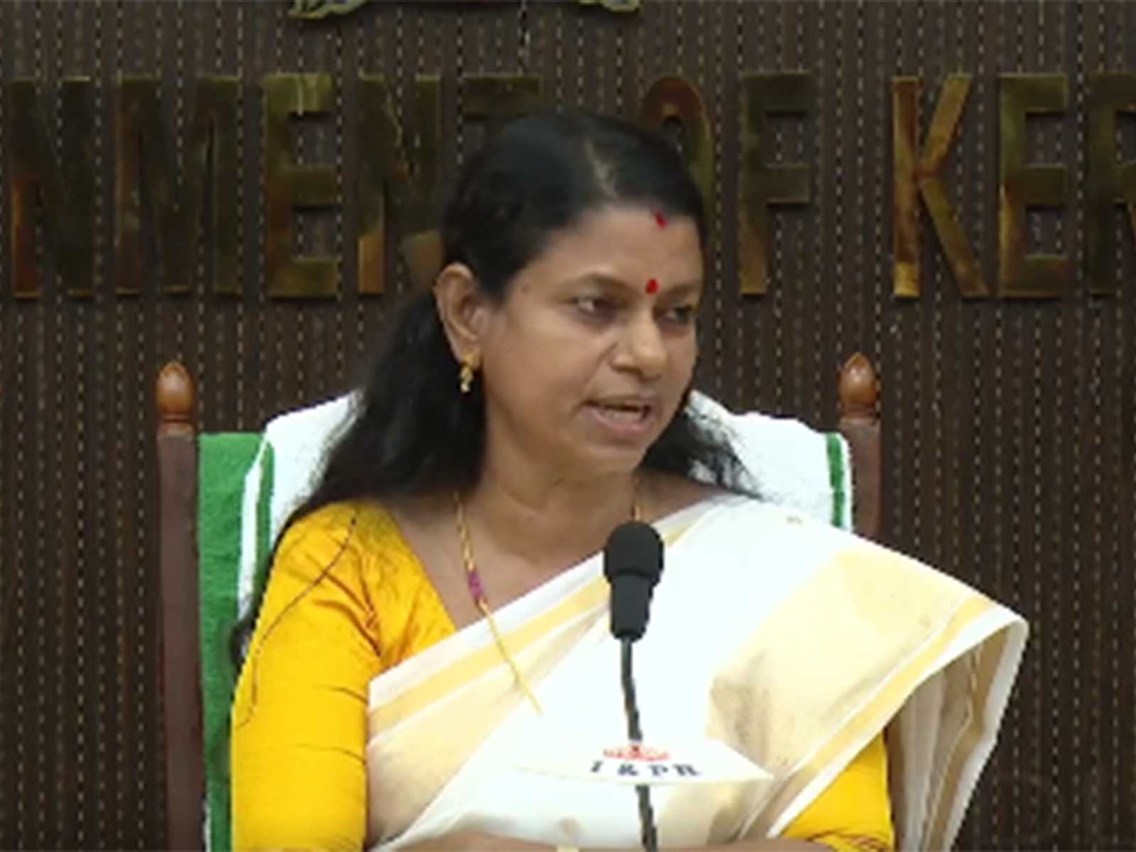 Keralam Women and Child Development Minister Bindu Krishna  (Photo/PRD Keralam)