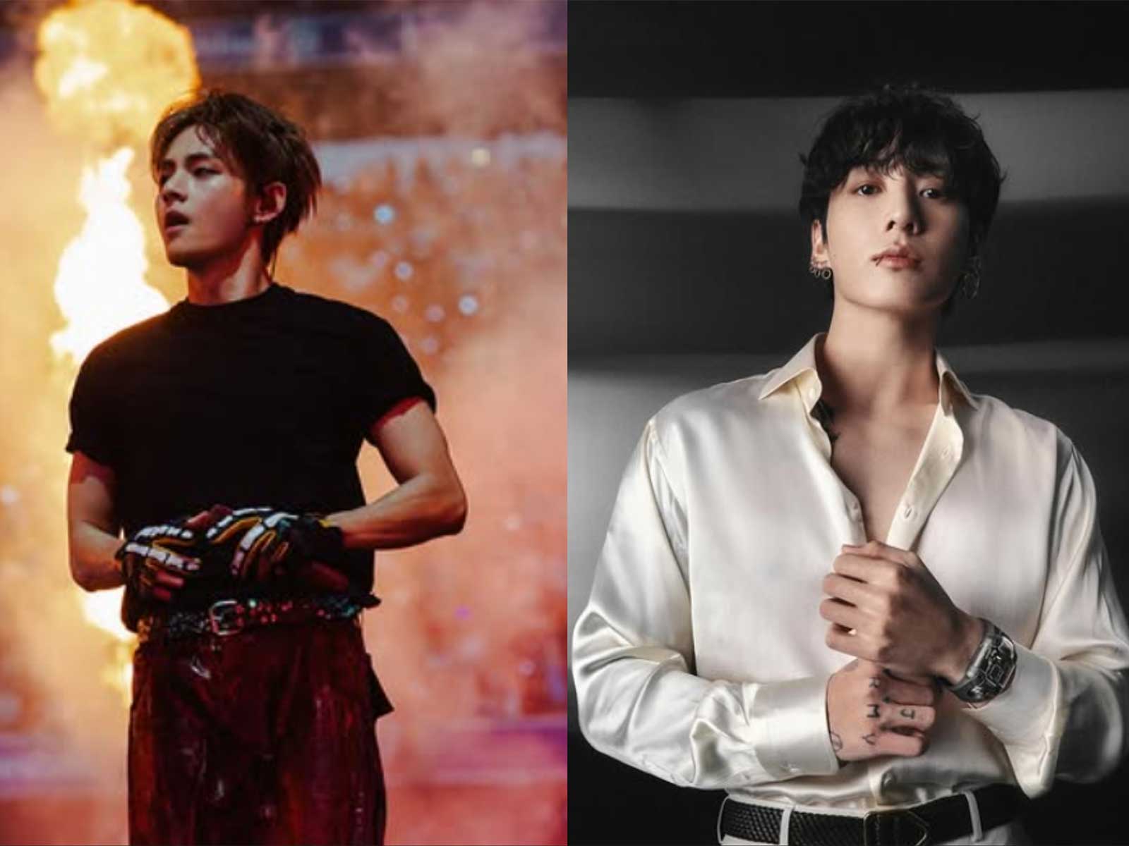 BTS' V, Jungkook (Photo/Instagram/@thv,@mnijungkook)