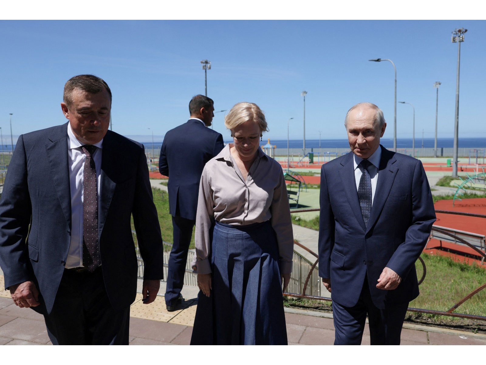  Russian President Vladimir Putin during his visit to Southern Kuril Island of Iturup (Photo credit/Reuters)