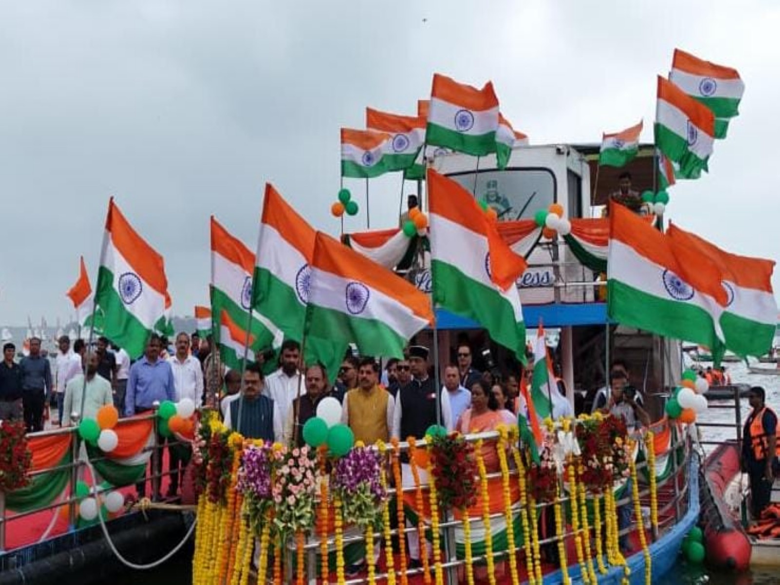 MP CM Mohan Yadav participates in Tiranga Yatra (Photo/ANI)