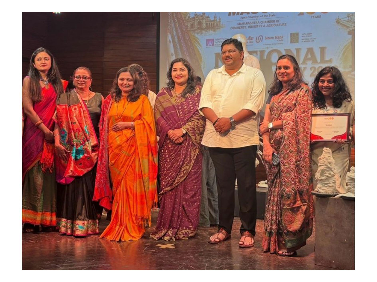 In frame: Ms. Farhana Ahmed Chowdhury, Ms. Nidhi Choudhari, Dr. Dhanashri Hardas, Shri Ravindra Mangave, and Ms. Ankita Sule