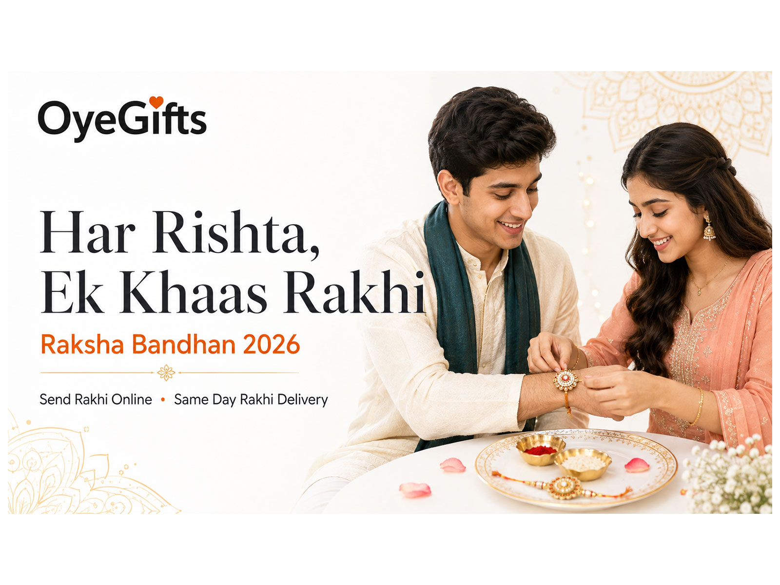 The festive collection combines thoughtful online Rakhi options with same-day delivery support for convenient celebrations across India.