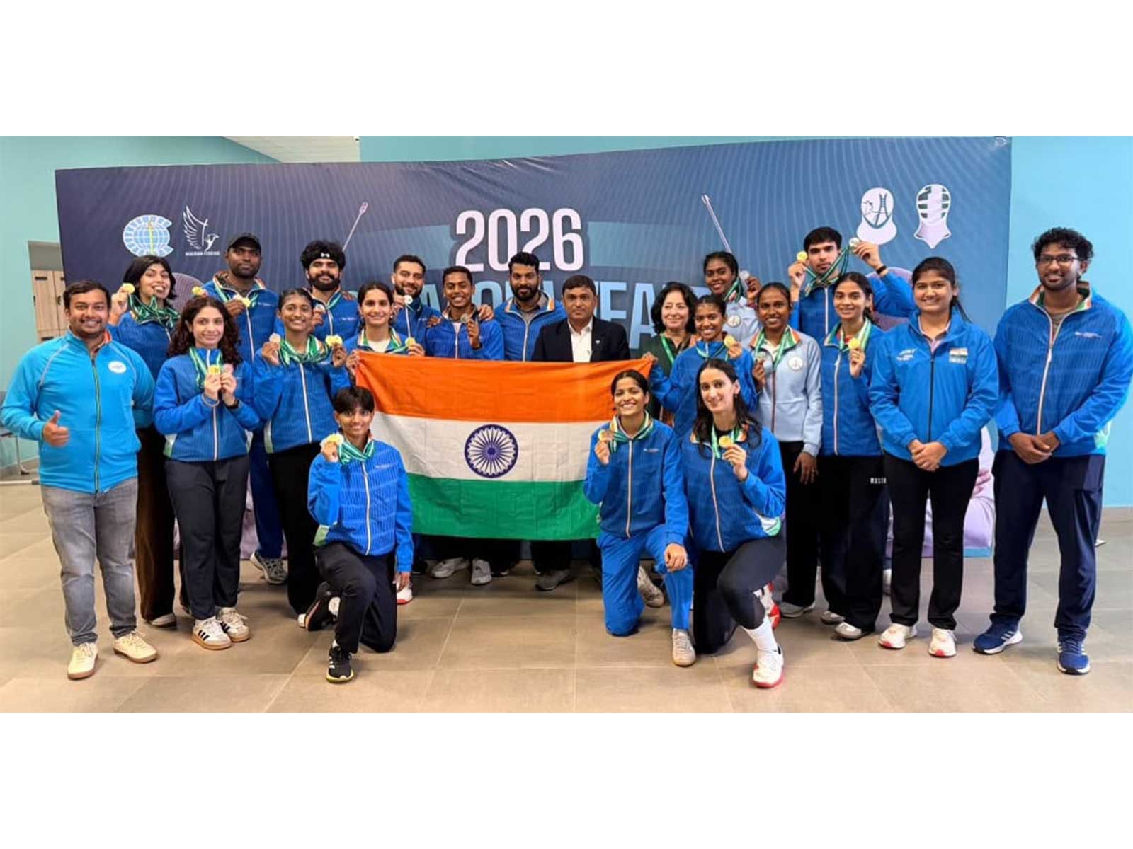 India clinch maiden overall title at Commonwealth Fencing C'ship (Photo: FAI)
